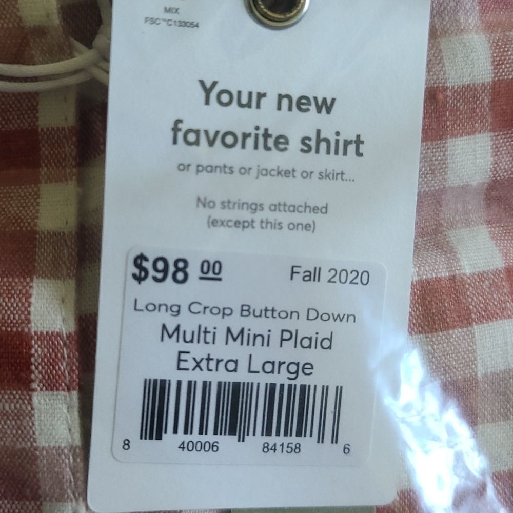 Marine Layer Long Crop Button Down Shirt - Picture 4 of 5